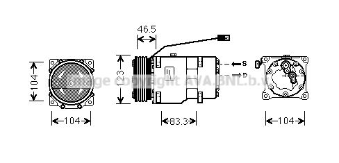 AVA QUALITY COOLING Kompresors, Gaisa kond. sistēma CNK257